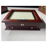 SILVER DOLLAR COIN CASE WITH KEY