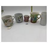 GERMAN HAND PAINTED MUGS, DEMITASSE CUP