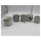 ANTIQUE MUGS INCL. SHAVING MUG