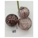 BLOWN GLASS BALLS