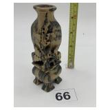 CARVED STONE VASE