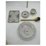 ANTIQUE DISHES INCLUDING CUP