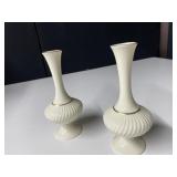 LENOX SAVOY BUD VASES PAIR