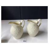 LENOX PITCHER PATTERN OF BLACKBERRIES, TIMES 2