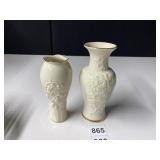 LENOX BUD VASES MING BLOSSOM, LILY OF THE VALLEY