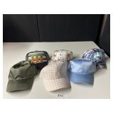 LADIES HATS SOME SATIN 6 TOTAL