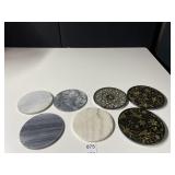 MARBLE TRIVETS & PLASTIC 6"