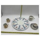 LONGTON AND SONS ENGLAND ROUND SERVING PLATTER,