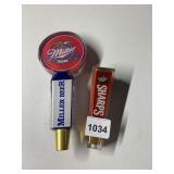 TWO BEER TAPS INCLUDING MILLER