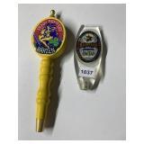 TWO BEER TAPS INCLUDING BUDWEISER