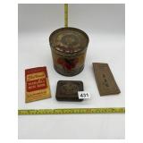 WAGFTASS STRAWBERRY JAM TIN, PACKERS TAR SOAP TIN