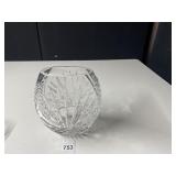 GALWAY CRYSTAL VASE 8" H