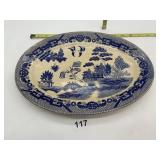 JAPAN WILLOW PATTERN VINTAGE OVAL PLATE