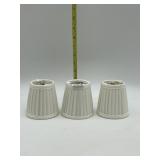 3 CLIP ON LAMP SHADES