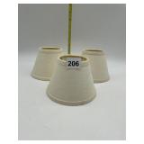 3 CLIP ON LAMP SHADES