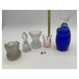PERFUME, VASE, ART GLASS ANGLE FIGURE ETC.