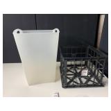 FILE CRATE, WASTE BIN