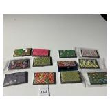 BUSINESS CARD HOLDERS, CLAY COVERED