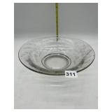 GLASS ETCHED DISH
