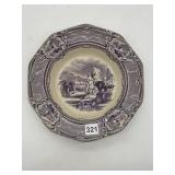 PURPLE TRANSFERWARE BOWL DOES HAVE TWO CHIPS ON