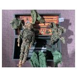 GI JOE DOLL W/ TRUNK AND ACCESSORIES