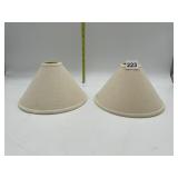 PAIR OF CLIP-ON LAMPSHADES