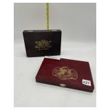 TWO WOOD CIGAR BOXES