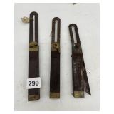 CARPENTERS SLIDE BEVEL GAGES ONE HAS CONSIDERABLE