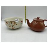 HALL JEWEL T BOWL AND HALL TEA POT