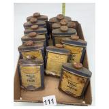 TALC FOR MEN VINTAGE TINS - SOME RUST