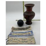 BLACK AMETHYST GLASS THE GOOD COMPANY ROSE DESIGN