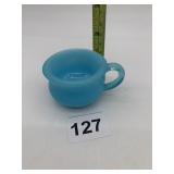 BLUE OPALINE SM. CUP DEGENHART BLUE MILK GLASS