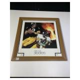 FRAMED VINTAGE PITTSBURGH STEELERS  POSTER 28H X