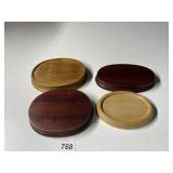 WOODEN DISPLAY PEDESTAL LARGEST 6.5" X 5"