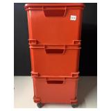 CURVER STACKING STORAGE ON WHEELS