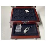 U.S. HALF DOLLAR COIN BOX WITH KEY