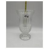 FOOTED CRYSTAL VASE