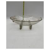 MCM CLEAR GLASS CENTERPIECE BOWL