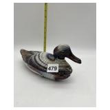 SLAG GLASS 2 PIECE DUCK CANDY DISH