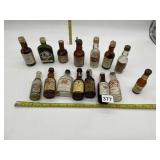 EMPTY MINI LIQUOR BOTTLES