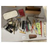 SCISSOR SHARPENER, OLDSMOBILE MIRROR, ETC.