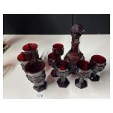 VINTAGE AVON DECANTER, WINE GLASSES, MUGS