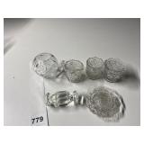 KNIFE REST, CRYSTAL BUD VASE, TOOTHPICK HOLDERS