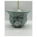 GORGEOUS CHINESE FLORAL AND BIRD DESIGN PLANTER
