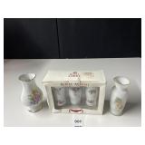 BUD VASES ROYAL ALBERT, PIRKEN HAMMER, ENSCO