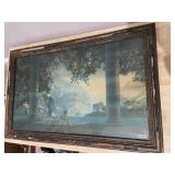 33X22 DAYBREAK BY MAXWELL PARRISH, FRAMED PRINT,
