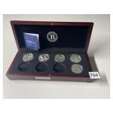 2016 SILVER PLATED COINS IN BOX