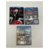 3 SEALED BLU RAY DVDS