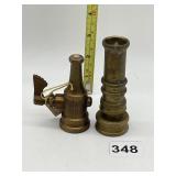 BOSTON BRASS NOZZLE, BRASS SHUT OFF VALVE