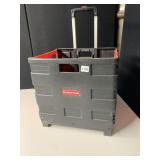 RUBBERMAID CRATE ON WHEELS